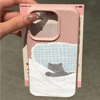Vỏ cặp đôi chó mèo dễ thương cho IPhone 17 Pro Max 16 15 14 13 12 11 Pro Max Plus 16e 17 Air Case Cover Họa tiết động vật hoạt hình Lichee Màu kẹo mờ chống sốc