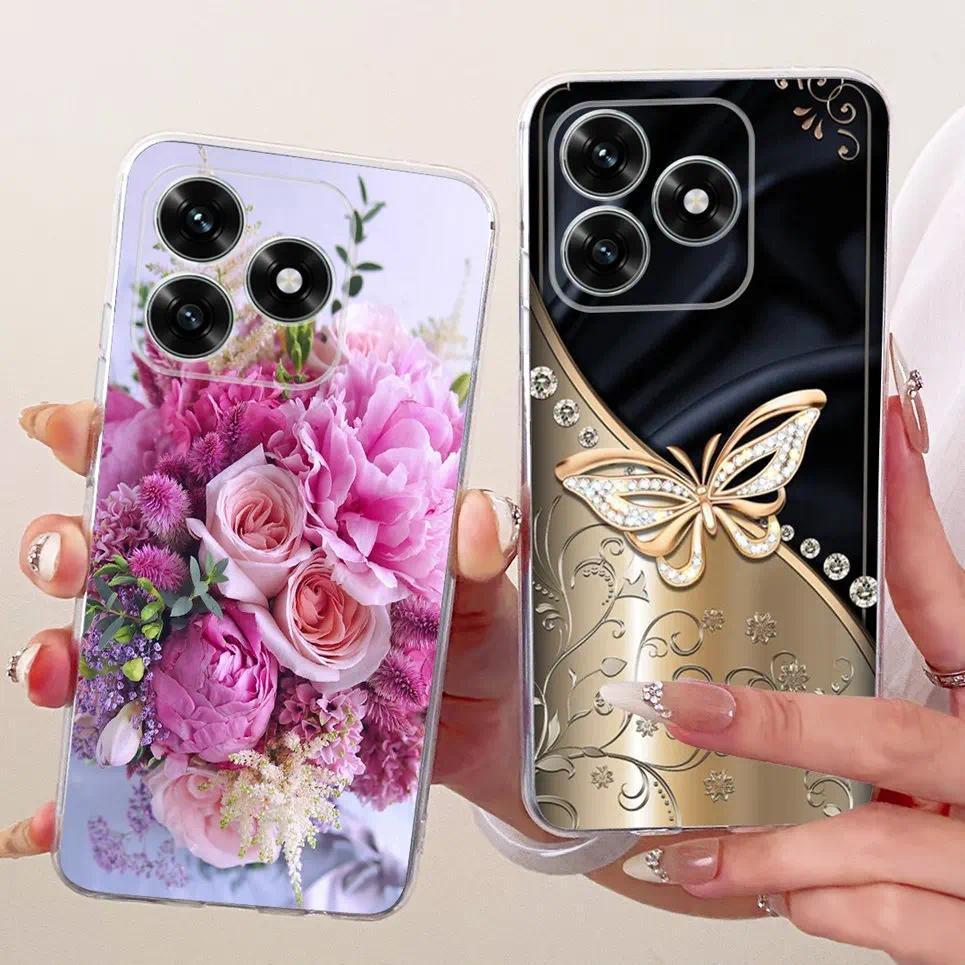 Dành Cho Honor X5C / Huawei Honro X5C Plus Ốp Điện Thoại Tếch Mềm TPU Vỏ Hoa Bướm Thời Trang Mới Tranh Ốp Lưng