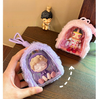 Mặt dây chuyền itabag nữ màu macaron sang trọng bằng nhựa PVC trong suốt