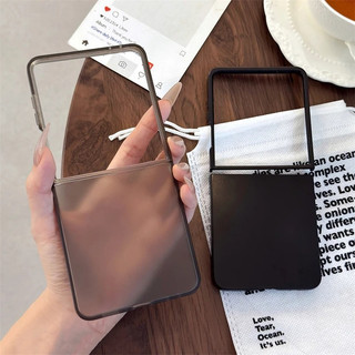 Ốp PC siêu mỏng mờ cho Samsung Galaxy Z Flip 7 Flip 7 Flip 7FE Z Flip 6 Z Flip 5 Z Flip 4 Z Flip 3 Vỏ cứng gấp chống sốc trong suốt