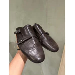 Phiên Bản Da Cừu ~ Thu Đông Phong Cách Mới Da Thật Chính Hãng Phong Cách Hàn Quốc Mặc Bên Ngoài Baotou Dép Nữ Thoải Mái Slip-On Hal — ảnh 3