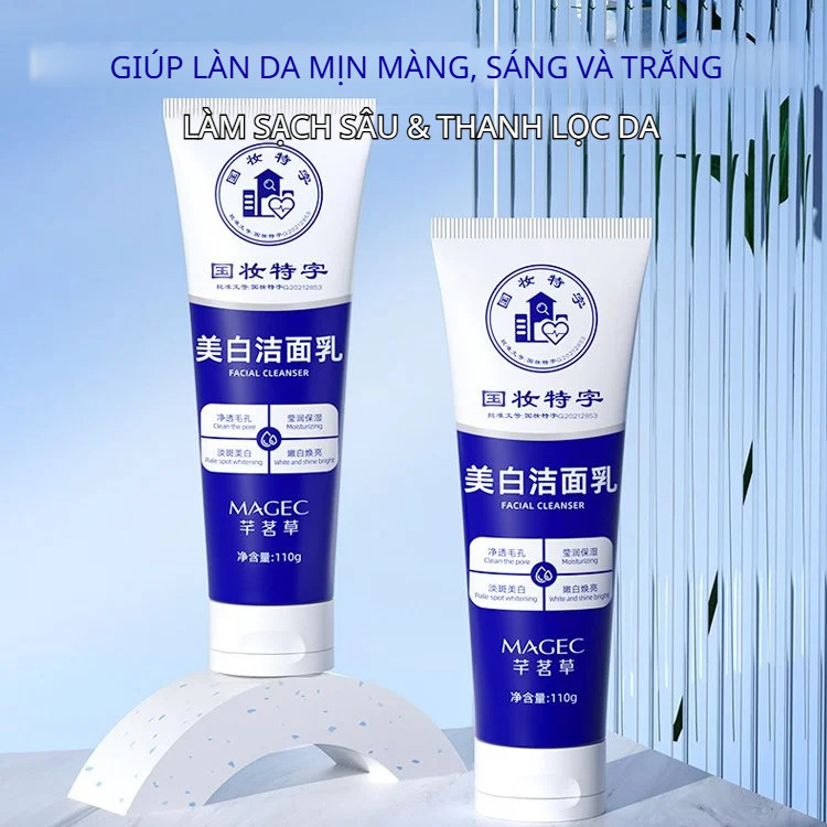 Sữa rửa mặt dưỡng ẩm và cấp nước Sữa rửa mặt làm trắng nhẹ nhàng Sữa rửa mặt kiểm soát dầu và loại bỏ mụn đầu đen