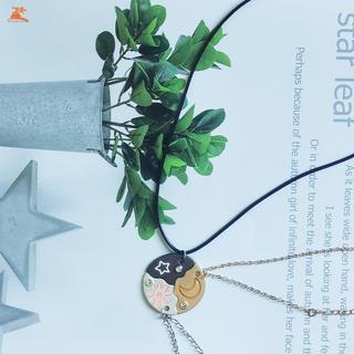 Bộ vòng cổ mặt dây chuyền Sun Moon Star - 3 món Trang sức cặp đôi tình bạn cho BFF