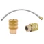PCF * Ô Tô Tự Động Khóa Đồng Không Khí Chuck Có Thể Tháo Rời 45 8cm Ống Kim Loại 12 5mm Vòi Phun Ren Cho Lốp Lạm Phát
