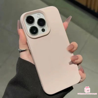 Ốp Lưng Cho Iphone 17 13 11 16 14 15 12 Pro Max Air XS XR X Max 7 15 8 16 14 Plus Sạch Sẽ Đơn Giản Màu Trơn Cảm Giác Da Họa Tiết Bao Da