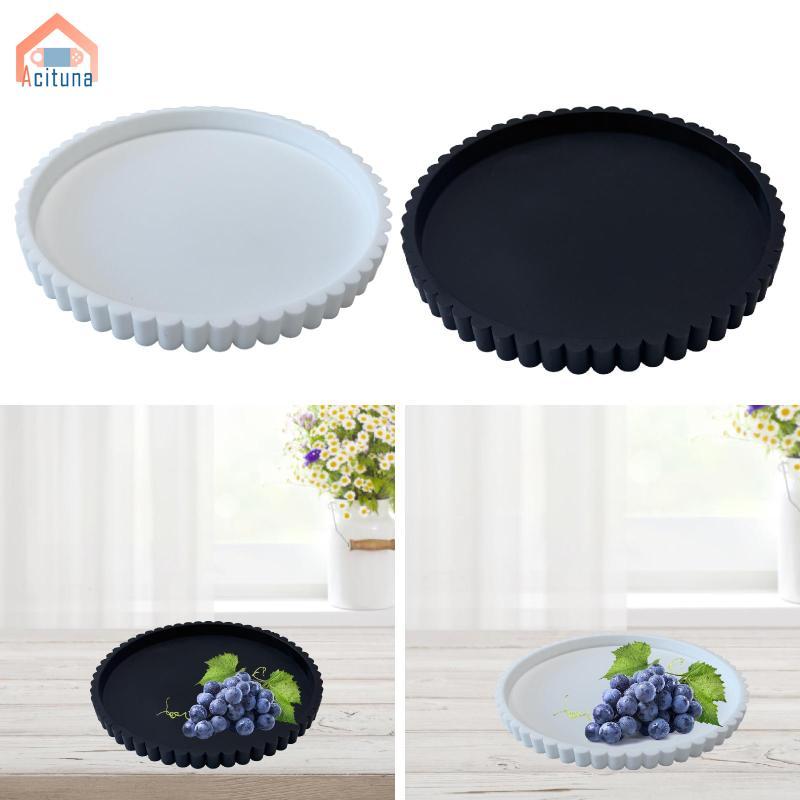 Tròn Trang Trí Phục Vụ Khay Đĩa Nhà Bếp Quầy Silicon Nước Hoa Trang Sức Giá Đỡ Món Ăn Cho Chai Bàn Cà Phê Trồng