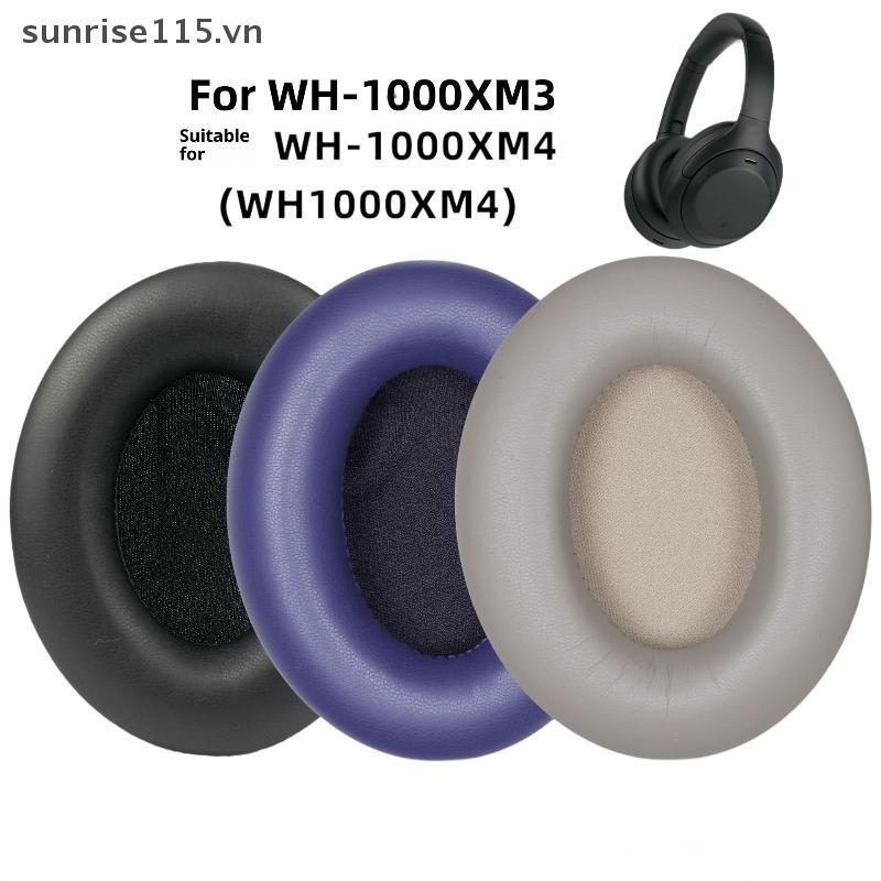 SRVN 2 Chiếc Tai Nghe Sửa Chữa Phần Thay Thế Da Protein Memory Foam Ear Pads Cho WH-1000X M3 M4.