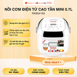 Nồi cơm điện tử cao tần mini 0.7L RK604165, 800W, 12 chương trình nấu - Bảo hành chính hãng 24 tháng