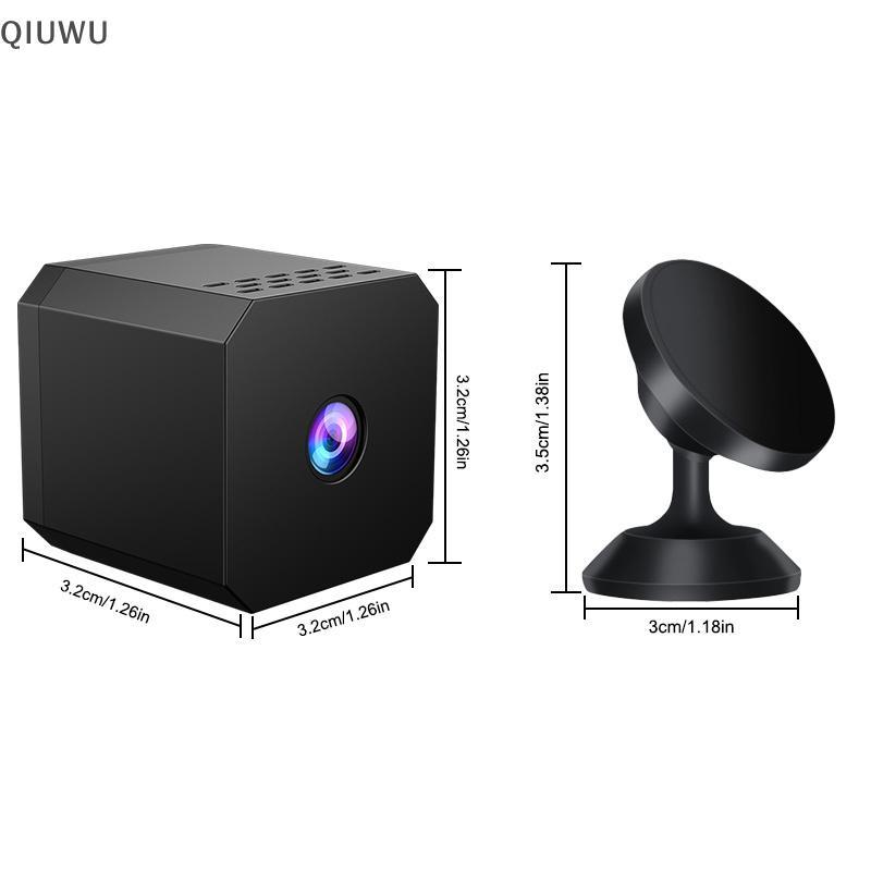 Camera an ninh WiFi QIUWU HD - Tầm nhìn ban đêm ngoài trời, Thiết kế khối lập phương, Xem từ xa.