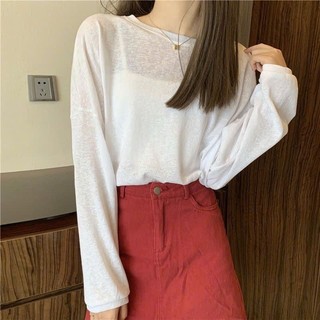 Áo thun trơn giấy tay đài form rộng dành cho nữ phong cách dịu dàng( kh kèm áo quây)