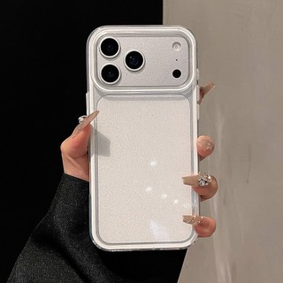 Ốp Điện Thoại Acrylic Lấp Lánh 2 ni 1 Cho iPhone 17 Pro Max 17 Air 16 Plus 15 14 13 12 11 Vỏ Bảo Vệ Chống Sốc