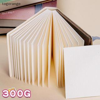[TOG] Sách giấy vẽ Cotton vuông 300gsm dành cho nghệ sĩ Sổ tay vẽ màu nước 20 tờ Sổ phác thảo Đồ dùng học tập dành cho học sinh [VN]