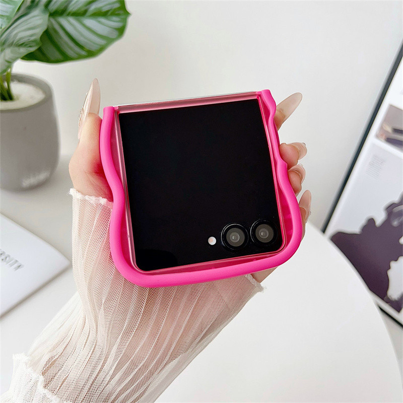 Ốp điện thoại mờ từ tính Big Wave thời trang cho Samsung Galaxy Z Flip 7 Z Flip 7FE Z Flip 6 Z Filp 5 Z Flip 4 Z Flip 3 Ốp lưng mờ mờ trong suốt