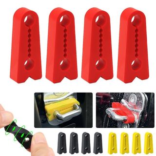 DWELLCO 4 Chiếc Khóa Cửa Ô Tô Âm Thanh Deadener Đệm, Cách Âm Silicon Bảo Vệ Khóa Cửa Ô Tô, Con Dấu Giảm Chấn Bền Đẹp Giảm Chấn Âm Thanh Khóa Cửa Đệm Phụ Kiện Tự Động