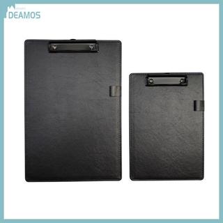 DE Da PU A5 Tập Tin Kẹp Giấy Ban Viết Miếng Lót Tài Liệu Văn Phòng Phẩm Clipboard Kẹp Thư Mục Tập Tin A5 Viết Pad Clipbo