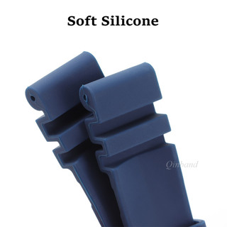Dây đeo đồng hồ silicon cao su 22mm 24mm 26mm cho băng đô chống nước Panerai dành cho nam nữ màu xanh lá cây Khóa màu xanh đỏ vàng