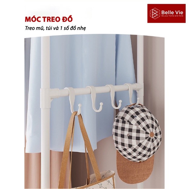 Tủ Treo Quần Áo Bằng Kim Loại TIEM Kệ, Tủ Treo Quần Áo Láp Ráp Tiện Lợi Thông Minh Dễ Dàng TQAS