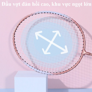 Combo 2 Vợt Cầu Lông Chính Hãng - Tay cầm êm ái, tặng kèm 3 quả cầu và túi, chất lượng tốt