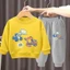 Trang phục áo thun hoạt hình hợp thời trang dành cho trẻ em Bộ hai mảnh mềm mại với quần Jogger thoải mái để mặc hàng ngày