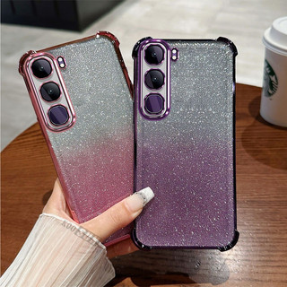 Ốp Lưng Xinh Đẹp Cho infinix Hot 60i 60 Pro + Thẻ Giltter Sáng Bóng Mạ Mềm Vỏ Điện Thoại Chống Sốc