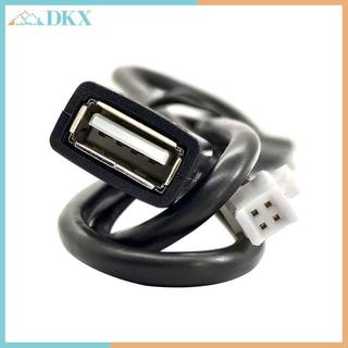 Bộ chuyển đổi cáp USB ô tô DKX 75cm 4Pin và 6Pin cho đầu nối âm thanh nổi trên ô tô Android Bộ chuyển đổi cáp mở rộng USB.