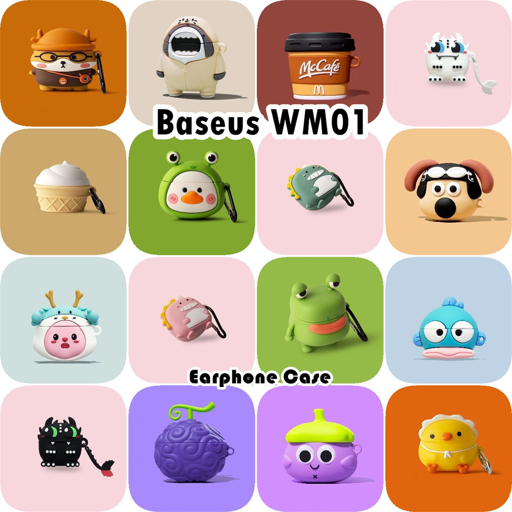 [Ngôi sao tương lai] Dành cho vỏ Baseus WM01 Vỏ silicon mềm Vỏ tai nghe hoạt hình Anime