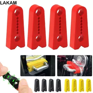 LAKAM 4 Cái Khóa Cửa Ô Tô Bộ Đệm Giảm Âm Thanh, Giảm Sốc Cách Âm Bảo Vệ Khóa Cửa Ô Tô, Con Dấu Silicon Bền Đẹp Giảm Chấn Khóa Cửa Đệm Phụ Kiện Tự Động