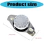 Yoo 3 Cái 40 70 85 125°C Hộ gia đình KSD301 250V 10A Bình giữ nhiệt NC thường đóng