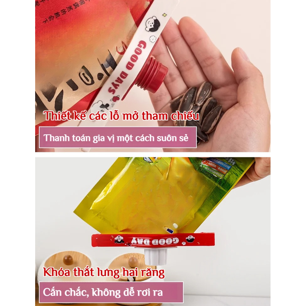 ✨Mua 1 tặng 1✨Kẹp niêm phong đồ ăn nhẹ / Kẹp niêm phong chống ẩm / Kẹp niêm phong túi gia vị nhà bếp