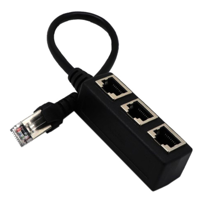 Bộ Chia Cổng Mạng LAN RJ45 1 Ra 3, Cáp Ethernet Phân Tách Tín Hiệu Cho Văn Phòng, Gia Đình
