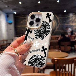 Xu hướng thời trang Cross Mark Họa tiết da giả độc đáo Vỏ bảo vệ bán chạy Thích hợp cho iPhone 16 14promax 15pro 12pro 17 13 11 16plus Vỏ điện thoại chống sốc 17promax 17pro 16pro