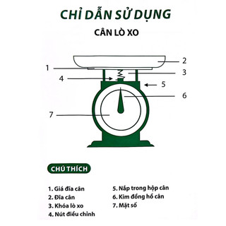 SUBOGDG Cân Đồng Hồ NHƠN HÒA Sắt / Nhựa  5Kg Chính Hãng - Cân Cơ Học Dụng Cụ Nhà Bếp Đo Lường，cân nhơn hoà，cân 5kg