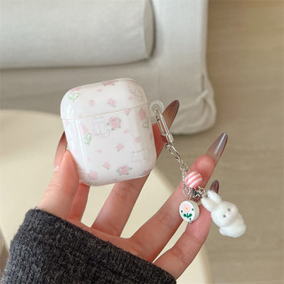 Thỏ Hoa Cho AirPods 1 / 2 3 Pro Pro Pro2 pro3 Airpod4 Bộ Tai Nghe Bluetooth Không Dây Vỏ Bảo Vệ Tai Nghe AirPods Series