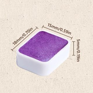[Vận chuyển nhanh] Bộ màu nước GILDEDHOMIN, Bộ dụng cụ vẽ tranh Sơn màu nước nguyên khối ngọc trai đa chức năng, Sơn vẽ tranh 12 / 24 / 35 / 48 màu DIY