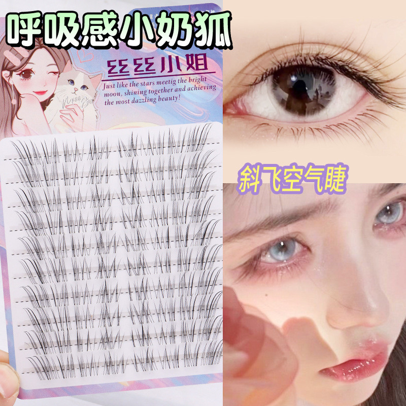 Lông mi từ tính Wispy tự nhiên - Bộ cụm cáo thoáng khí để trang điểm hàng ngày
