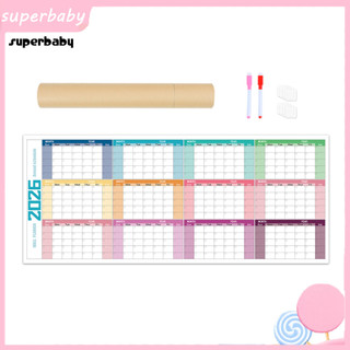 (Superbaby) 2026 Planner Giải pháp lập kế hoạch quanh năm Lịch 2026 Công cụ lập kế hoạch bảng trắng để làm việc tại nhà Công cụ lập kế hoạch quanh năm Nhãn dán tường lớn cho người mua Đông Nam Á