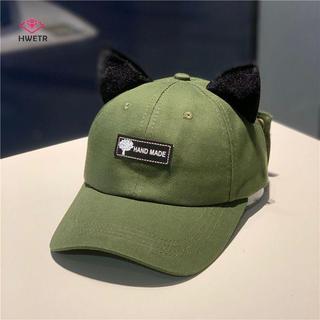 Mũ Snapback phong cách đường phố Hip-Hop có tai và kính dành cho nữ