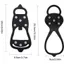 ESSENCEH 1 Đôi Giày Crampons, Spike 5 / 8 Răng Ice Gripper Spike, Chống Trơn Trượt Đa Năng Leo Núi Crampon Mùa Đông Ngoài Trời