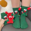 Tất và Phụ Kiện Giáng Sinh từ Polyester Co Dãn, Khăn Quàng Cổ và Mũ Ông Già Noel 3D Thoải Mái, Phù Hợp Máy Giặt cho Hàng Ngày và Lễ Hội