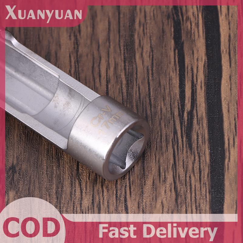 XUAN 17 / 19mmDiesel Kim Phun Nhiên Liệu Ống Lục Giác Mở Tay Loại Bỏ Cảm Biến Oxy Cờ Lê Ống Tay Xưởng Thiết Bị Dụng Cụ Cầm Tay VN