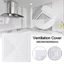 Lưới tản nhiệt thông hơi MONOSTYLE, Vuông có nắp thông gió, Vỏ quạt xả bằng nhựa hoạt động im lặng Phòng tắm