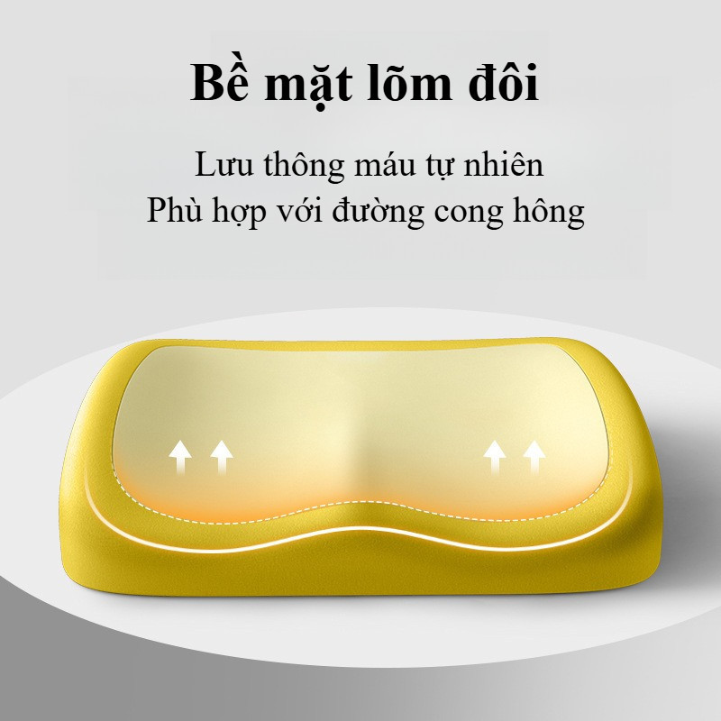 Đệm Ngồi Cao Su Non Êm Ái Siêu Đàn Hồi Chống Ê Mỏi, Nệm Lót Ghế Công Thái Học Giảm Áp Lực Mông Văn Phòng