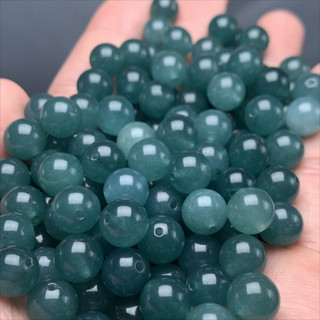 ((20 Chiếc) Ngọc Lục Bảo 8mm Màu Nước, Hạt Tròn để Tự Làm Vòng Tay)