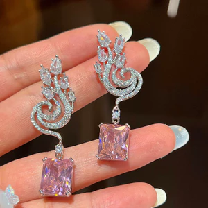 Hàn Quốc Thời Trang Hàn Quốc Sang Trọng Phong Cách Mới Tinh Tế Tính Khí Bông Tai Zircon Bán Buôn