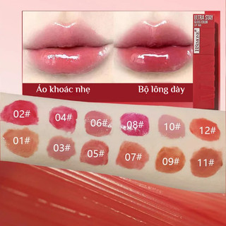 Son bóng 14 màu / Son bóng dưỡng ẩm và lên màu tốt / Son bóng ngọt ngào và căng mọng / Son bóng chống trượt
