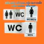 Biển chỉ dẫn vệ sinh, Biển Nhà Vệ Sinh, Toilet, biển Nội Quy vệ sinh,vệ sinh Nam/Nữ Nhôm xước