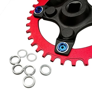 Yoo 10pack Đệm Xe Đạp Dưới Chân Đế Máy Giặt Miếng Đệm Cranks Chainring Adapter