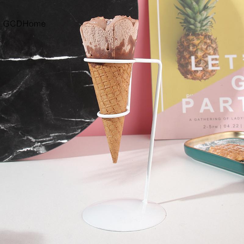 GCDHome Ice Cream Cone Display Stand Đám cưới sinh nhật với giá đỡ bỏng ngô có thể tái sử dụng HOT