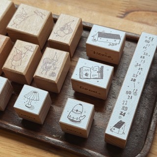 Con dấu gỗ rubber stamp Autumn season Nomi