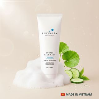SỮA RỬA MẶT CHIẾT XUẤT RAU MÁ  DÀNH CHO HỌC SINH DA MỤN TUỔI DẬY THÌ LUXVALEY GENTLE FACE WASH